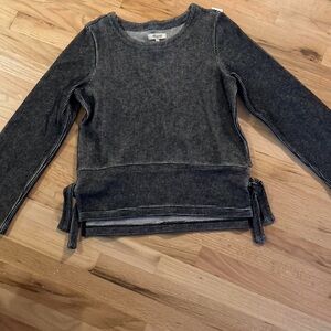 Madewell Black and White Striped Top